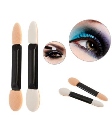 KINGMAS 100 Pack Double Ended EyeShadow Brushes - Disposable Oval Applicator Makeup Tools - Buy Online on GoSupps.com