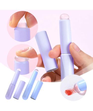 Silicone Nail Brush Round Head Lip Brush Silicone Lip Applicator Reusable Nail Brush Jelly Head Brush Nail Design for Women Nail Art Brush Lip Brush (B) - Buy Online on GoSupps.com