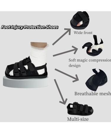 Post Op Shoe for Broken Foot | Adjustable Medical Walking Boots for Foot Injuries | Fracture & Orthopedic Rehabilitation Cast Shoes | X-Large Closed Toe - Buy Online on GoSupps.com