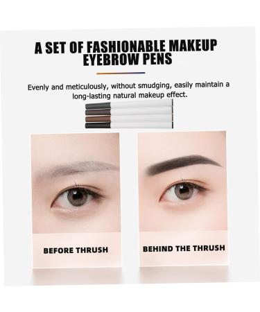 Angoily 4pcs Four Forked Eyebrow Pencil Miss Brush Lasting - Buy Online on GoSupps.com