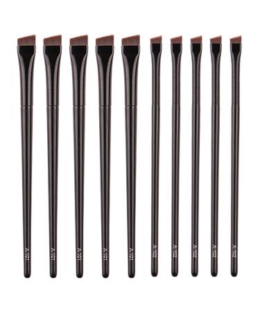 RMISODO 10 Pcs Angled Eyebrow Eyeliner Brush, Ultra Fine Eyeliner Brush, Slanted Eyebrow Brush, Precision Lash Liner Brush, Professional Eye Makeup Applicator for Blending Eyeshadow Eyebrow Eyeliner - Buy Online on GoSupps.com
