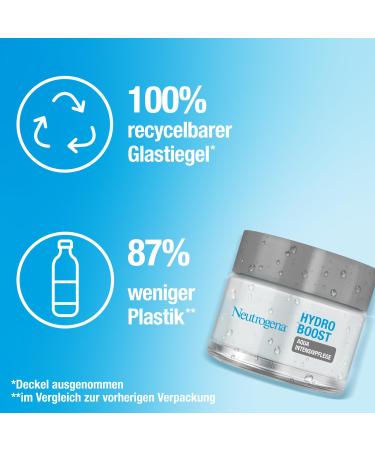 Neutrogena Hydro Boost Face Cream 50ml - Revitalising Booster with Hyaluronic Acid & Antioxidants Oil-Free Intensive Care for All Skin Types - Buy Online on GoSupps.com