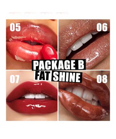 Hydrating Lip Gloss & Lip Oil Gift Set | Nourishing Tinted Lip Care for Smooth Glossy Finish B Lip Oil #025 - Buy Online on GoSupps.com