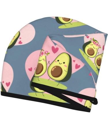 Avocado Lovers Hair Towel Wrap - Quick Drying Hair Turban with Button | Ultimate Hair Drying Towel - Buy Online on GoSupps.com