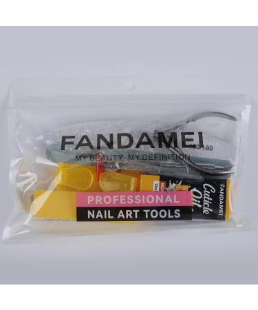 Fandamei Manicure & Pedicure Set - Complete Nail Care Kit with Files Buffers Shaver Tongs Brush & Nourishing Oil - Perfect for International Shipping - Buy Online on GoSupps.com