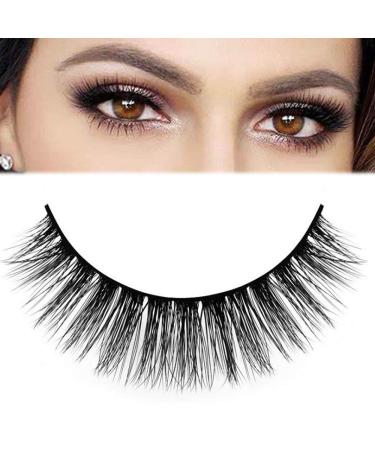 DAODER 3D Faux Mink Short Lashes - Natural Look, Reusable Vegan Wispy Lashes - 10 Pairs - Buy Online on GoSupps.com