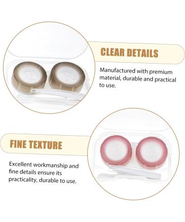 JECOMPRIS 8S Contact Lens Container with Tweezers & Pearl Case - Ultimate Contact Lens Carrying Bag for Color Contacts - Unisex Plastic Storage Solution - Buy Online on GoSupps.com