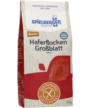 Spielberger AG Oatmeal large leaf glutenfree demeter 2 x 475 g - Buy Online on GoSupps.com