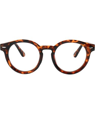 Shop Blue Light Blocking Glasses for Women & Men - Stylish Oval Demi Brown Design for Eye Protection - Buy Online on GoSupps.com