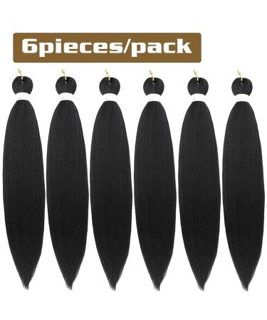 Buy Antiensed Braiding Hair - Easy Braid Itch-Free Synthetic Fiber Yaki Texture Hair Extensions (6 Packs 50cm 1B#) for International Shipping - Buy Online on GoSupps.com