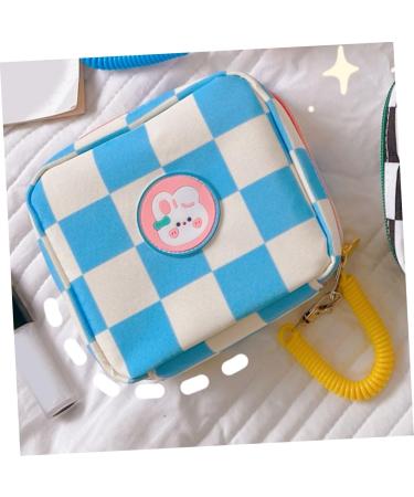 Adorable Cartoon Lipsticks Pouch with 2pcs Napkins - Portable Outdoor Bag Organizer for Tampons and Menstrual Pad Storage - Buy Online on GoSupps.com