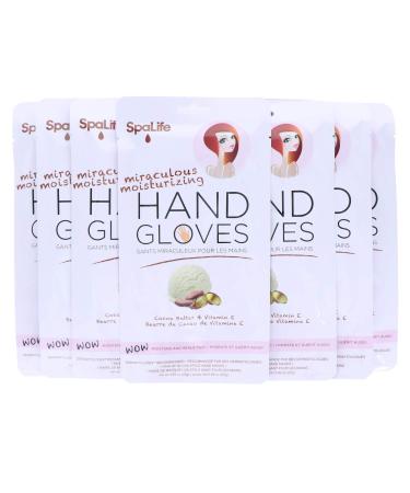 Spa Life Restoring Miraculous Moisturizing Hand Gloves (Cocoa Butter + Vitamin E 8 Pack)
