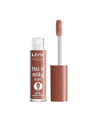 Nyx Professional Makeup Milky Gloss Lip Gloss - 12 Hour Hydration Vegan, Milk The Coco (Dark Chocolate) Milkshakes - Buy Online on GoSupps.com