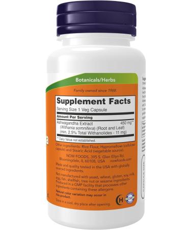 NOW Ashwagandha Ext 90 Count SUPPLEMENT - Buy Online on GoSupps.com