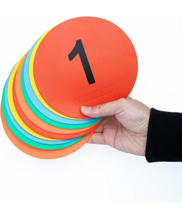 Eco Walker 6 Non-Skid Flat Cone Spot Markers - Set of 10 for Sports Speed Agility Training - Buy Online on GoSupps.com