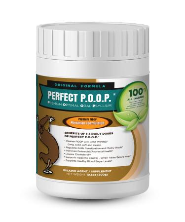 Perfect Poop | Raw Vegan Gluten Free Psyllium Fiber Treatment for Irregular Bowel Movements
