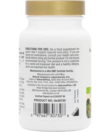 NaturesPlus Source of Life Garden Organic Curcumin Capsules - High Strength Turmeric - Gluten-Free Vegan Formula - 30 Capsules - Buy Online on GoSupps.com