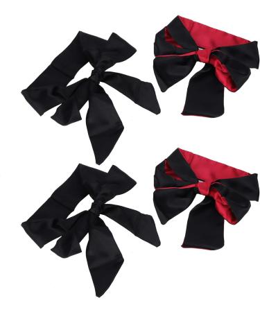 Satin Silk Eye Cover Set for Valentine's Gift - 4Pcs Blindfold Tie for Sleeping Games - Buy Online on GoSupps.com