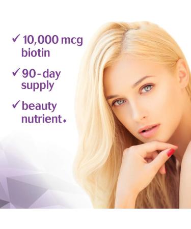 Bluebonnet Nutrition Beautiful Ally Biotin 10,000 mcg - Vegan & Non-GMO Beauty Nutrient - 90 Capsules - Buy Online on GoSupps.com