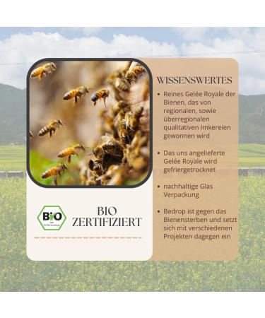 Buy Threat Organic Gel e Royale - Fresh & Pure 100g | 100% Natural Bee Milk | High 10-HDA Content 1.7% - Premium Organic Quality - Buy Online on GoSupps.com