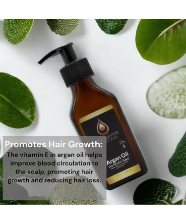 Gold Series Argan Oil - 100% Natural Hair Growth & Moisturizing Oil for Dry Damaged Hair (3.4 Fl. oz) | Shine & Gloss Enhancer - Buy Online on GoSupps.com