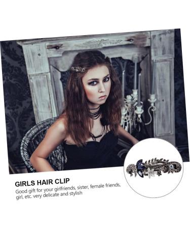 minkissy 1pc Spring Clip Girls Hair Clip Fashion Hairpin Rhinestone Hairpin Bridal Hair Jewelry Alloy Hairpin Women Accessories Bangs Clips Bobby Glass Crystal Vintage Bride 9X3X2CM Pattern F48-10 - Buy Online on GoSupps.com