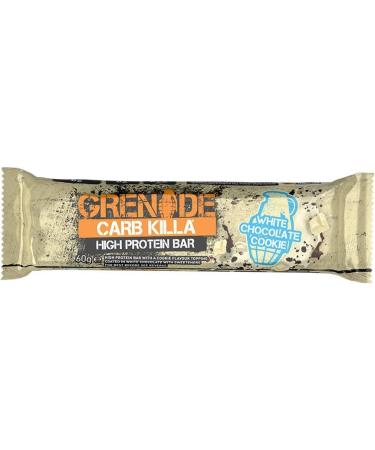 Grenade Carb Killa White Chocolate Cookie Bar 720g (12x60g) - High Protein, Low Carb - Buy Online on GoSupps.com