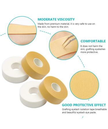 Beavorty Eyelash Stickers & Tape - 4 Rolls Adhesive Eyelash Extension Tool | Premium Fabric Medical Gaffer Tape for Lashes - Buy Online on GoSupps.com