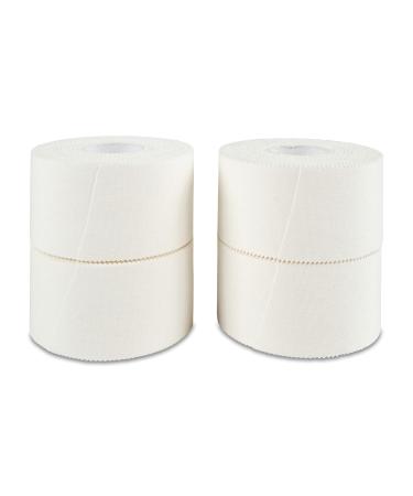 SENSIV Athletic Tape 1 1/2 inch  Medical Tape for All Sports and Athletes  4 Rolls x 15 Yards Waterproof Self Adhesive Tape for Ankle  Wrist  Knees and Shoulders  White