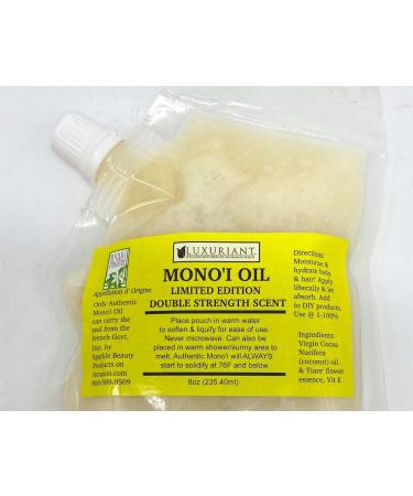 Mono'i de Tahiti'- Double Tiare' Scent-100% Natural-LIMITED EDITION-8 ounce