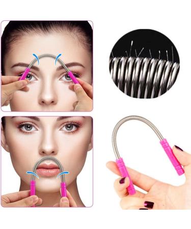 Effective Manual Face Hair Remover Set - 2 Spring Epilators for Eyebrow & Facial Hair Removal - Buy Online on GoSupps.com