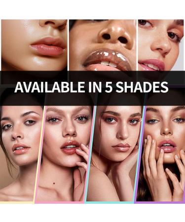 Hydrating Lip Glow Oil - Nourishing Plumping Glossy Balm - Rosewood Tint | Non-Sticky Lip Care 0.2 OZ - Buy Online on GoSupps.com