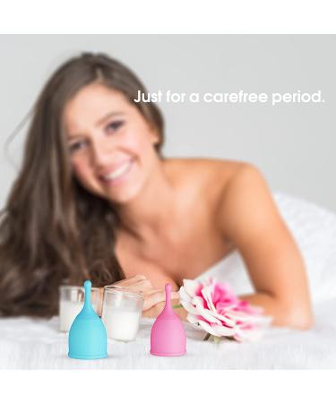 Soft & Flexible Menstrual Cups - Leak-Free & Reusable - Small Size (Pack of 2) - Buy Online on GoSupps.com
