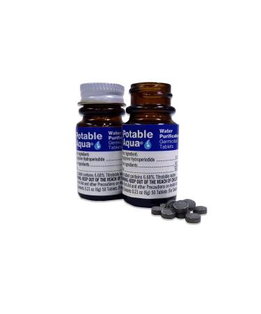 Potable Aqua Water Purification Tablets - 100 Count Twin Pack for Effective Water Treatment - Buy Online on GoSupps.com
