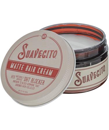 Suavecito Pomade Matte Hair Cream with DHT Blocker - Styling for Thinning Hair, Low Shine Light Hold for Hair Regrowth & Volume - Buy Online on GoSupps.com
