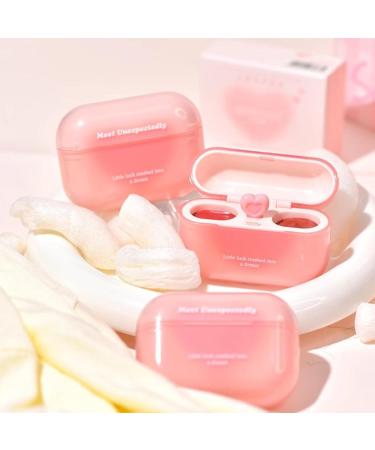  Sirseon Colorful Lip Gloss Moisturizing Lip Gloss Girls Lip Gloss Double Glitter Lip Glaze Double Lipstick Balm Shaped Lip Balm In Earphone Case - Buy Online on GoSupps.com