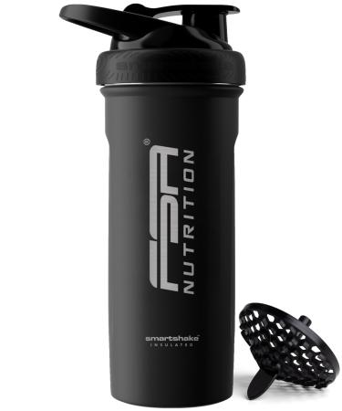 FSA nutrition stainless steel protein shaker isolated (6 h cooling) 750 ml - with sieve for creamy lump -free shakes - protein shaker - leak -proof - BPA free - with scale black - Buy Online on GoSupps.com