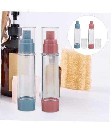 Kisangel 2pi ces Flacon Pompe Et Vaporisateur Transparent Sans Air Pour Cr me Cosm tique Format Voyage Rechargeable Pour Fond De Teint Shampoing - Buy Online on GoSupps.com