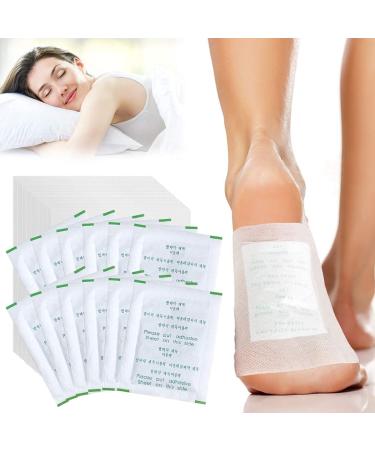 100pcs Detox Foot Patches Funpa Foot Detox Pads Natural Organic Foot Pads Toxins for Clean Body&Pain Relief&Stress Relief&Improve Sleep Quality with Foot Detox Patches (White) (100pcs Bamboo Vine)