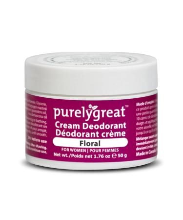 Cream Deodorant Aluminum-Free Deodorant Cream for Lasting Odor Control Vegan Cruelty-Free Natural Deodorant for Women Contains No Chemicals Parabens or BPA Floral Scent 1.76oz - Buy Online on GoSupps.com