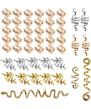 Sctmda Dreadlocks Jewellery 47 Pieces Braids Beads Hair Accessories Adjustable Aluminium Dreadlocks Cuffs Hair Accessory Set Braids Hair Accessories Hair Dreadlocks Accessories for Braids Decorations - Buy Online on GoSupps.com