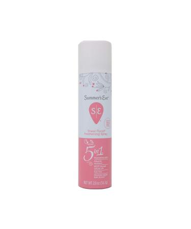 Summers Eve Freshening Spray 2 Ounce Sheer Floral (59ml) Sheer Floral 2 Ounce (Pack of 1)