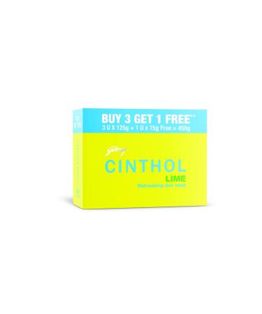 Cinthol Lime Soap Buy 3 Get 1 Free (3 * 125gm 1 * 75gm)