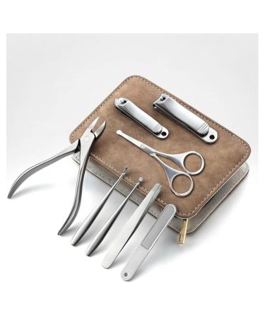 Nail Clippers Set Fingernail Clipper Kit Nail Clipper Set Gift 8-Piece Needle-Nose Pliers Stainless Steel Suitable for Men and Women Travel Home (Color : D)