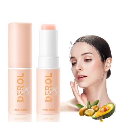 2Pcs Hydrating Multi Balm Stick Multi Balm Hydrating Lip Balm Eye Cream Neck Cream Anti-Friction Moistueizer Sticks Make Up Base 0.24oz/count