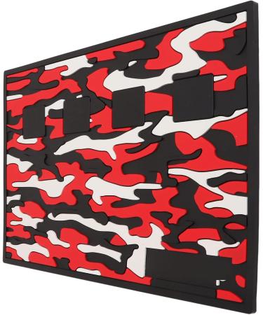 YAOGOHUA Barber Tool Mat Magnetic Prevent Slip Camouflage Pattern Silicone Salon Tool Station Pad for Hair Clipper Scissor - Buy Online on GoSupps.com