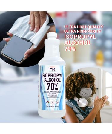 Moro Chemicals Isopropyl Alcohol 70 Percent - 1 litres (32 fl oz.) USP Grade Made in Canada Isopropyl Rubbing Alcohol 70 Percent - Alcohol Bottle - Buy Online on GoSupps.com