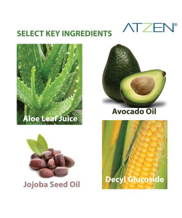 ATZEN Clean Natural Facial Cleanser - Aloe & Decyl Glucoside 6.8fl.oz | Effective Cleansing Milk for All Skin Types - Buy Internationally - Buy Online on GoSupps.com