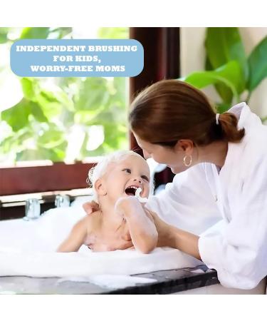 U-Shaped Toothbrush for Kids (2 PCS) - 360 Oral Cleaning Food Grade Silicone - Ideal for Ages 2-6 - Buy Online on GoSupps.com