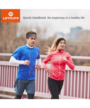 Shop Lattcure Sport Headband 3 Pack - Anti-Slip Perfect for Jogging Running Hiking Bicycle & Motorcycle - International Shipping Available - Buy Online on GoSupps.com